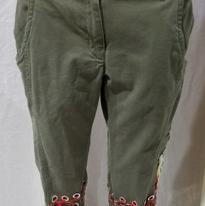 Revamped Marley Rasta Lace Up Capris - 4/25"